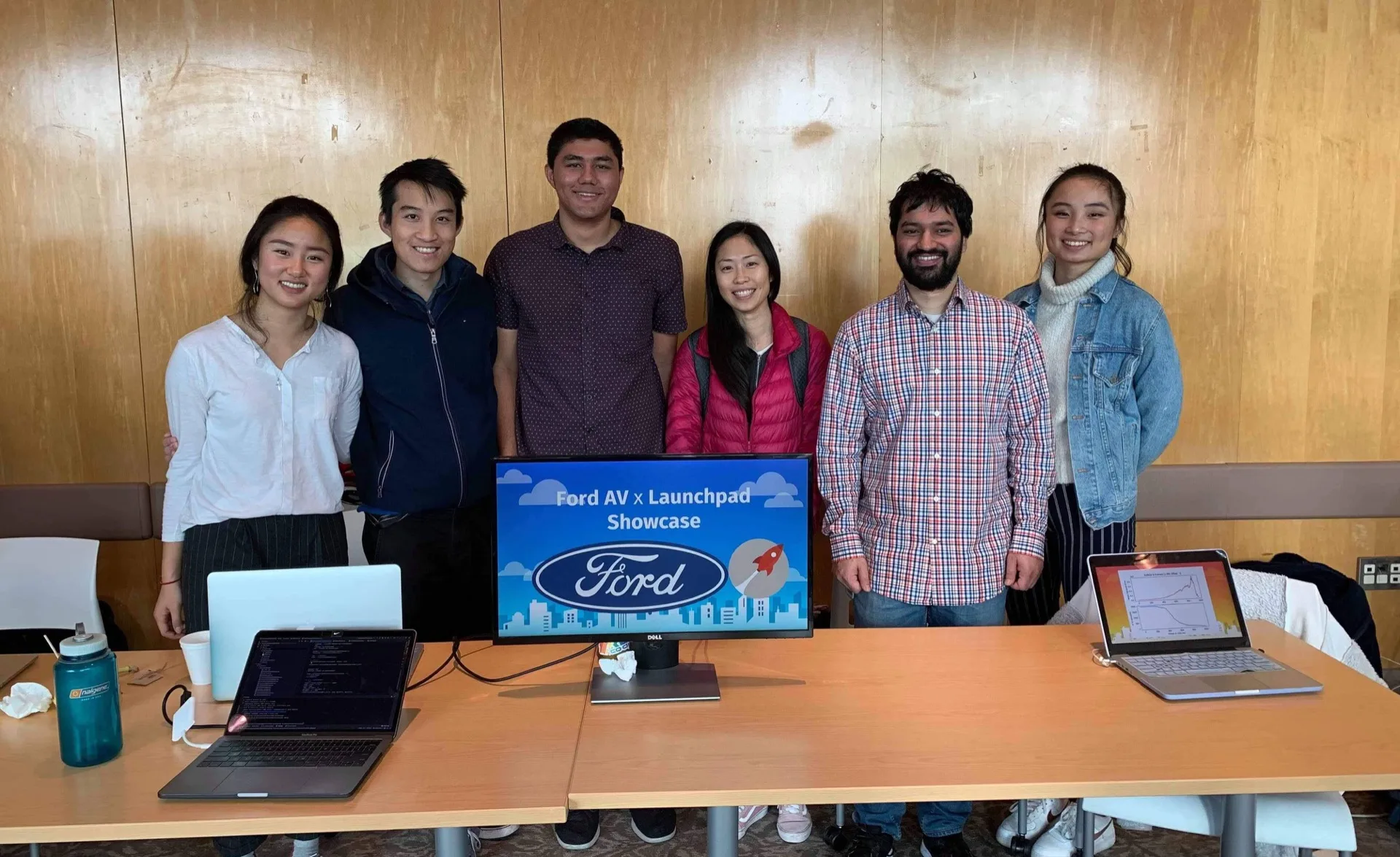 A Launchpad team at the Ford AV × Launchpad showcase